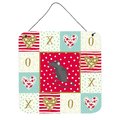 Carolines Treasures 6 x 6 in. Satin Mouse Love Wall or Door Hanging Prints CK5452DS66